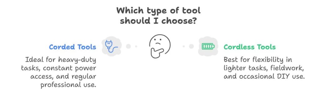 cordless vs corded power tools infographic
