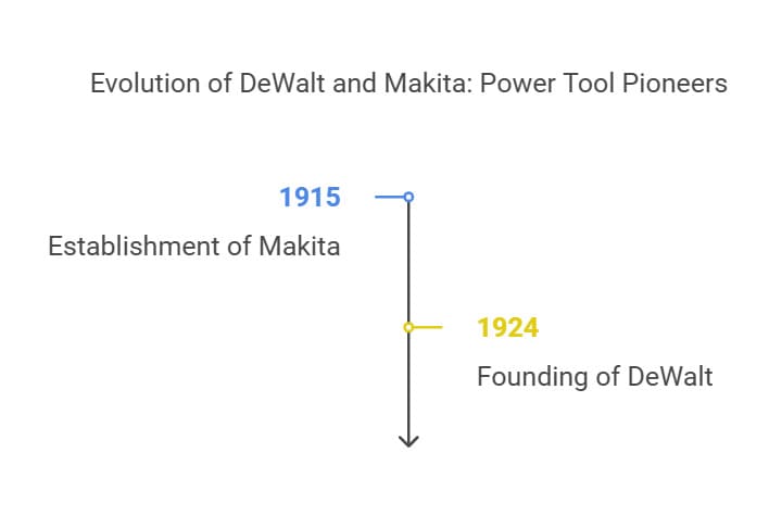 evolution of dewalt and makita