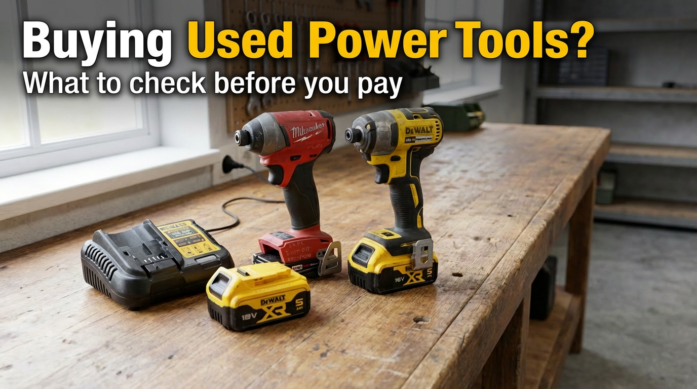 Check Tools Before Use What to Check Before Buying Second-Hand Power Tools | Sell Tools Online